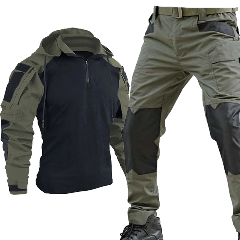 Outdoor Hunting Outfit - Traje Táctico Multicam Negro para Hombre,