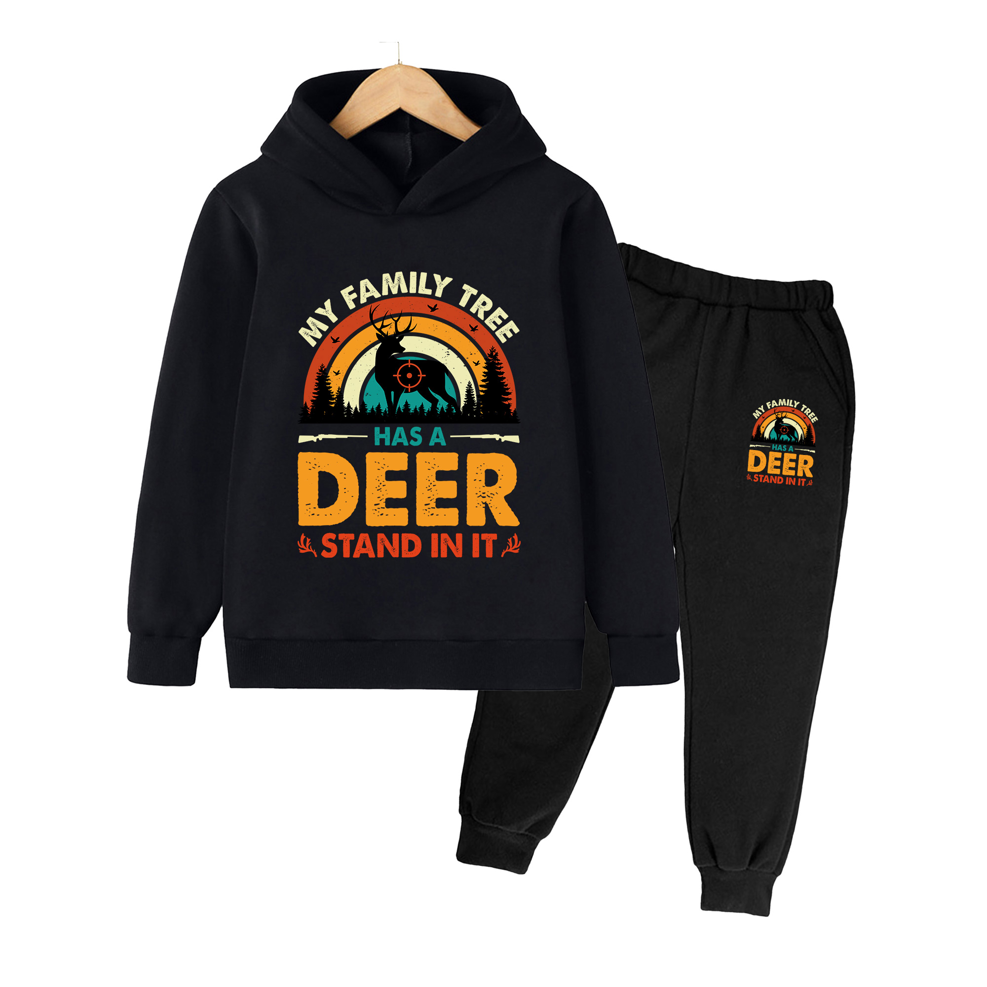 Outdoor Hunting Outfit - Conjunto de Sudadera con Capucha y