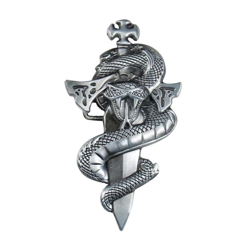 Outdoor Hunting Outfit - Cuchillo de tótem de serpiente, hebilla