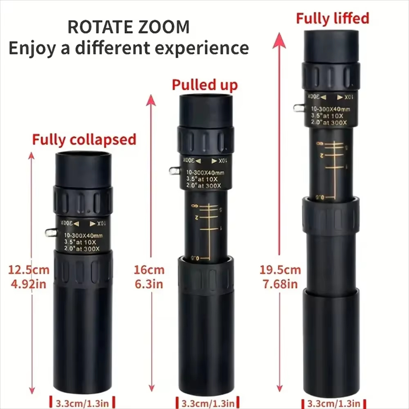 Telescopio Monocular HD 10-300 - Outdoor Hunting Range reseña y precio