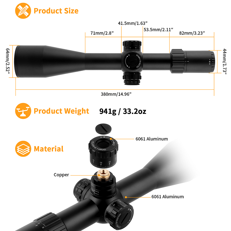 Mira telescópica táctica de la - Outdoor Hunting Range reseña y precio