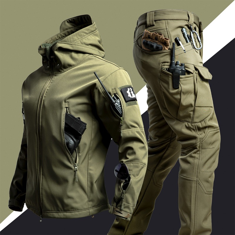 Traje Táctico de Forro Polar C - Outdoor Hunting Outfit reseña y precio