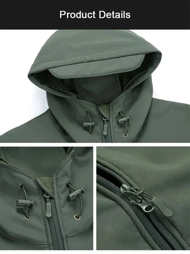 5XL 6XL CP Camuflaje Soft Shel - Outdoor Hunting Fleece reseña y precio